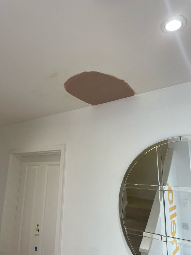 Hallway Leak fix in Bradley Stoke by JLB Plastering