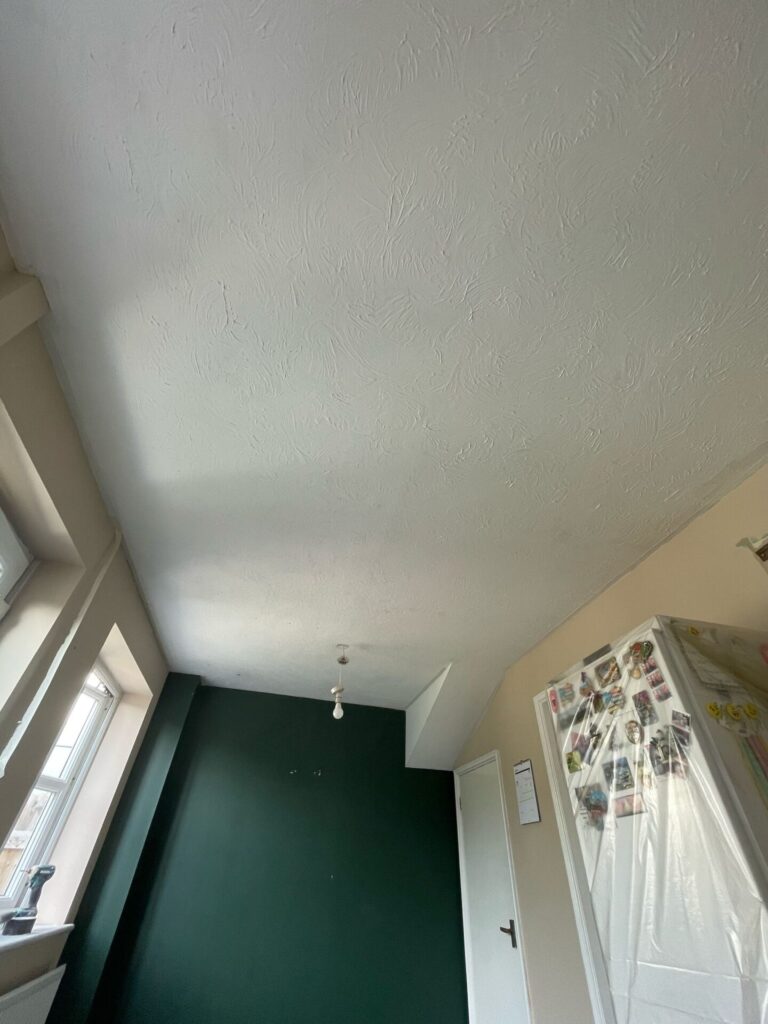 Ceiling Plastering in Portishead Kitchen by JLB Plastering